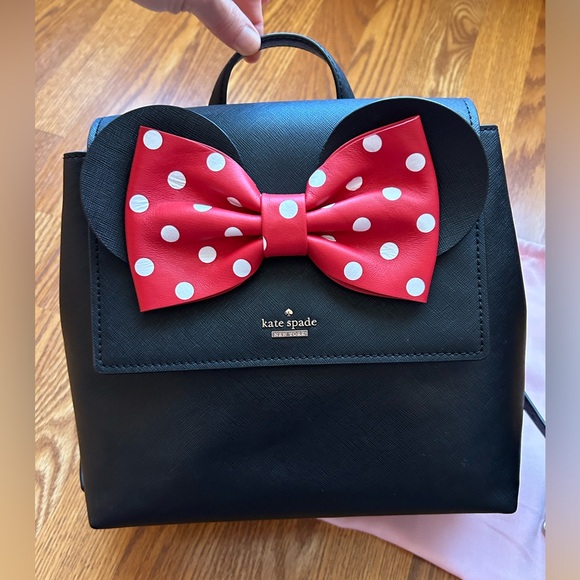 Set of 2 bags, Kate Spade Minnie Mouse Neema Backpack + Crossbody/Shoulder Bag - Picture 9 of 17